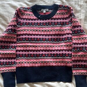 J. Crew Multicolor Patterned Sweater